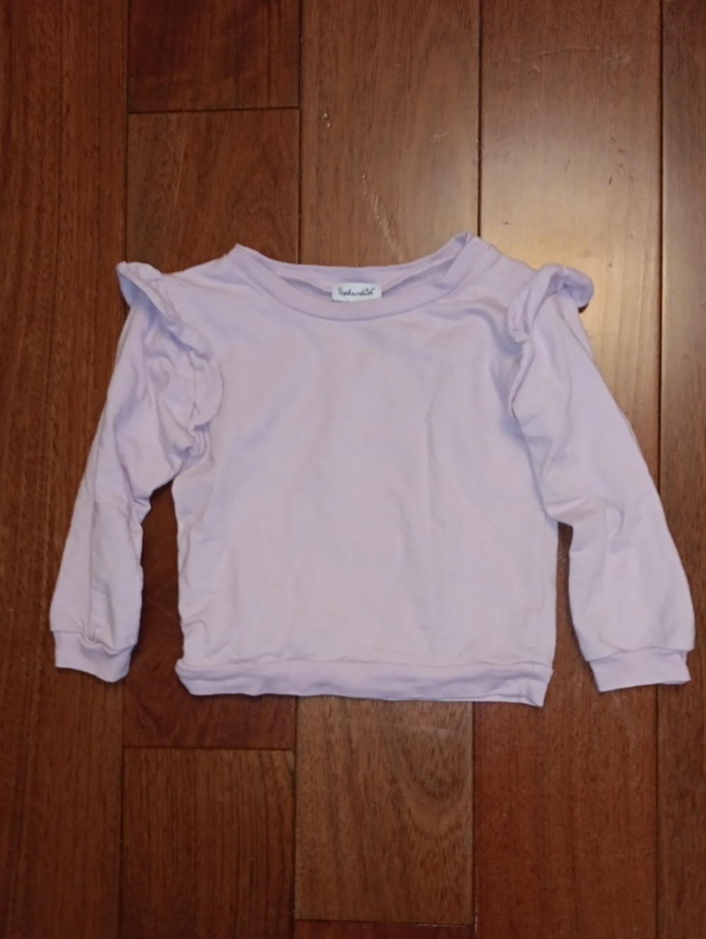 Ruffle Shoulder Sweatshirt
